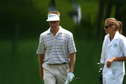 Stuart Appleby, striped shirt, visor, SD Desktop Wallpaper