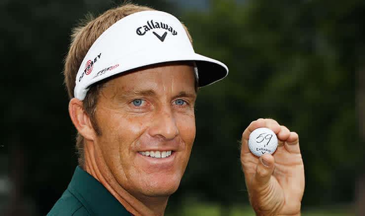 Stuart Appleby, white Callaway cap, golf ball, SD Desktop Wallpaper