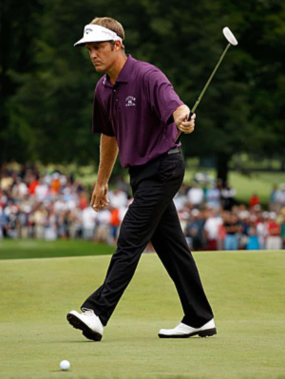 Stuart Appleby, purple shirt, white cap, HD Phone Wallpaper