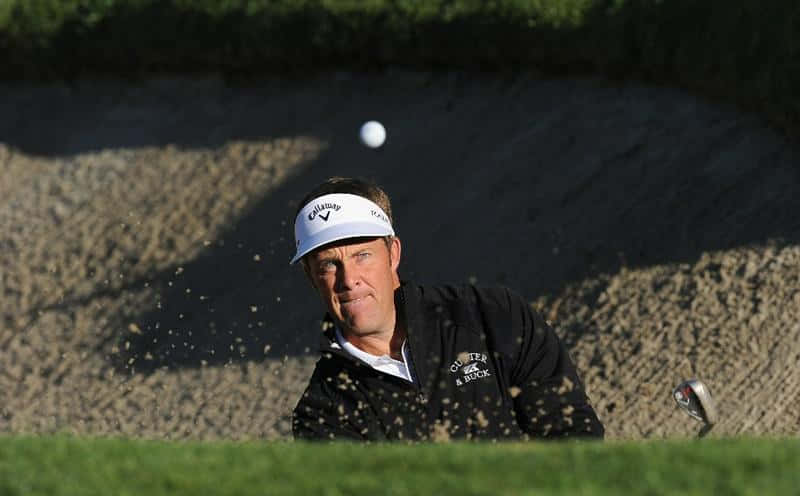 Stuart Appleby, golf ball, sand bunker, SD Desktop Wallpaper
