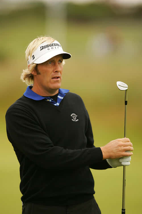 Stuart Appleby, blonde hair, white visor, SD Phone Wallpaper