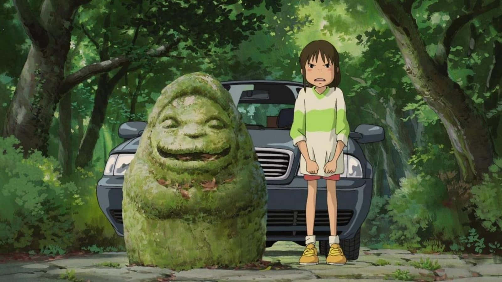 Studio Ghibli, forest, young girl, HD Desktop Wallpaper