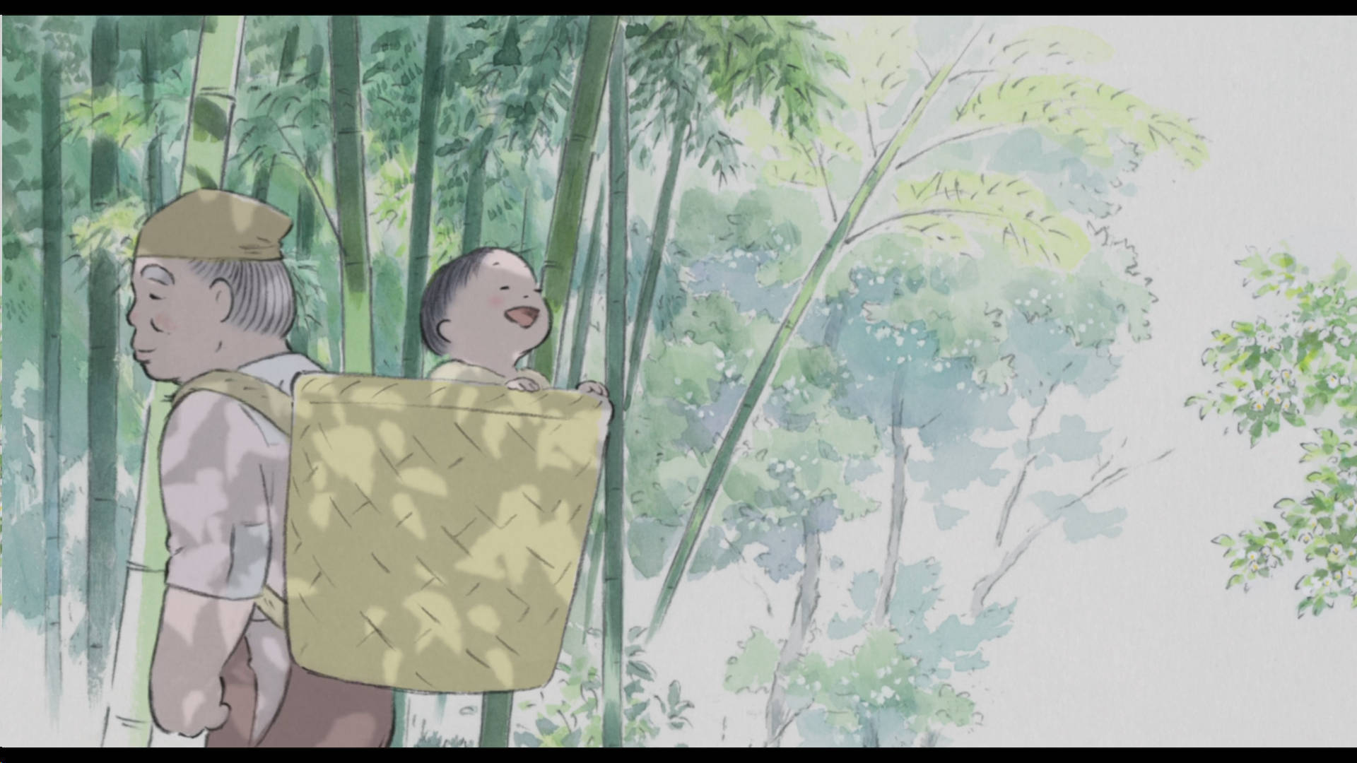 Studio Ghibli Desktop, baby basket, woven basket, Full HD Desktop Wallpaper