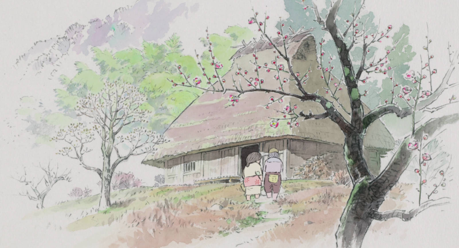 Studio Ghibli Desktop, hut house, thatched-roof cottage, HD Desktop Wallpaper