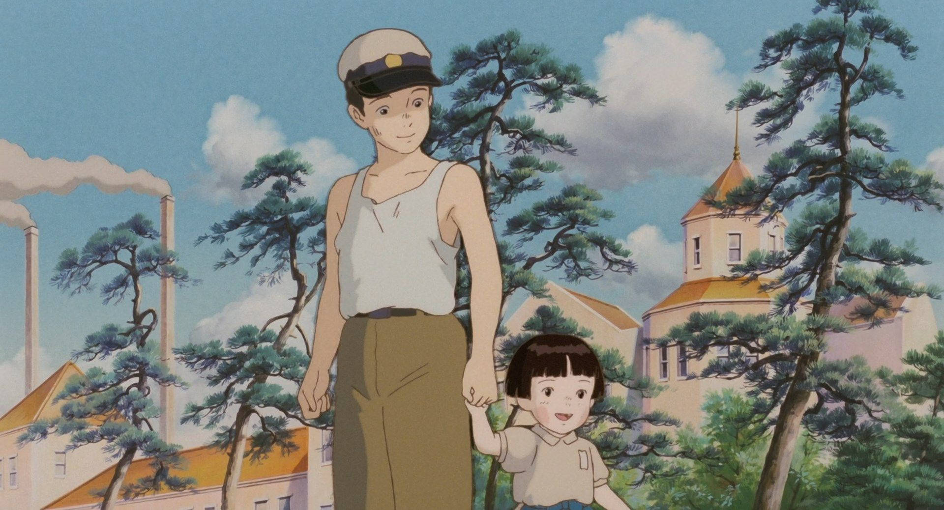 Studio Ghibli Desktop, young boy, young girl, Full HD Desktop Wallpaper