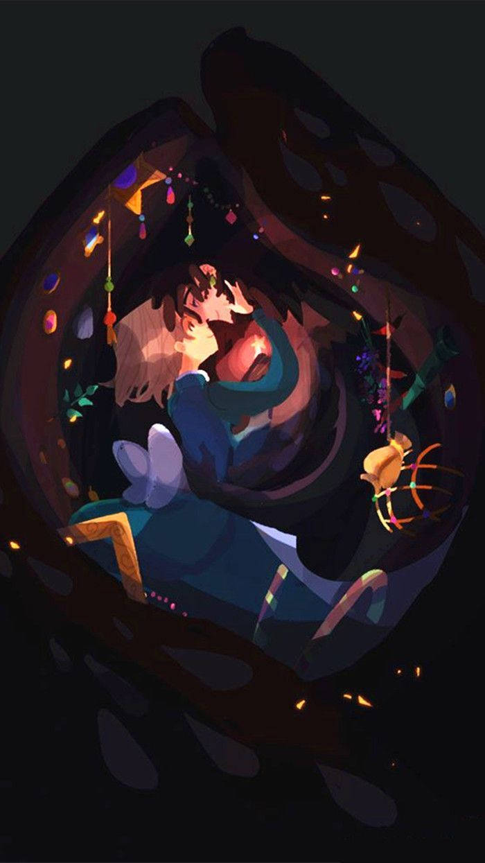 Studio Ghibli, iPhone, anime characters, SD Phone Wallpaper