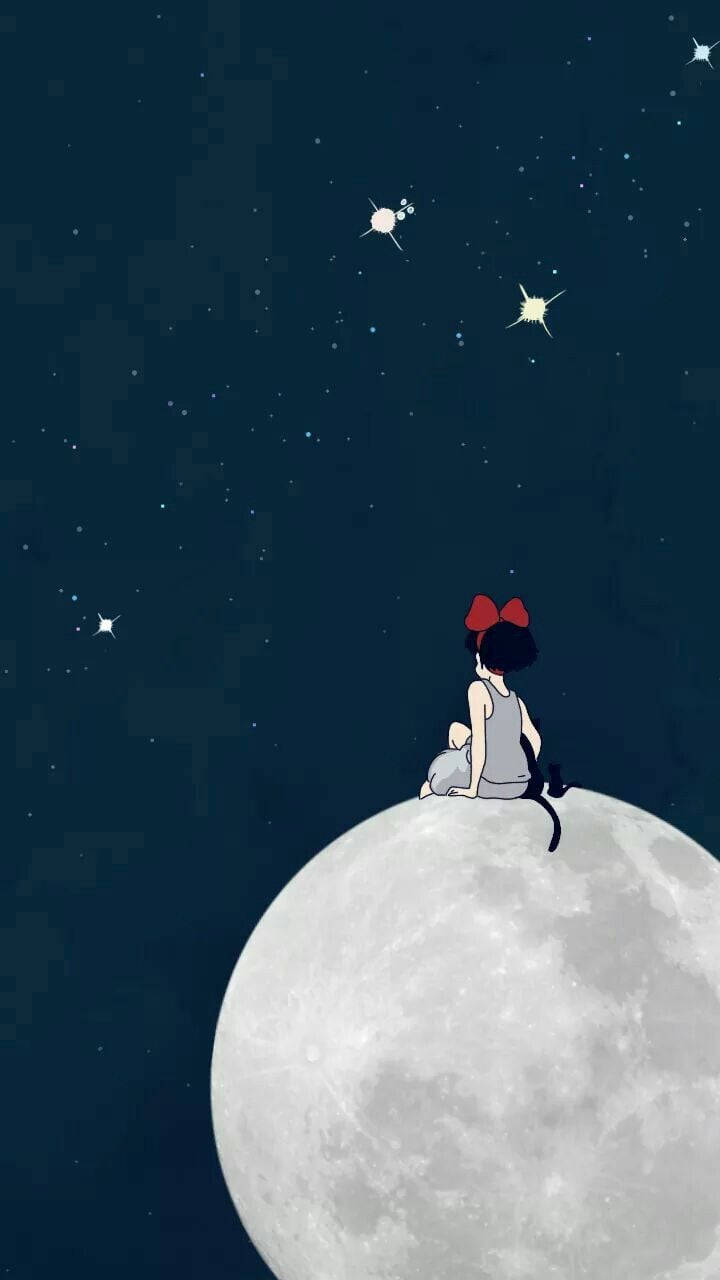 Studio Ghibli, iPhone case, girl with a red bow, HD Phone Wallpaper