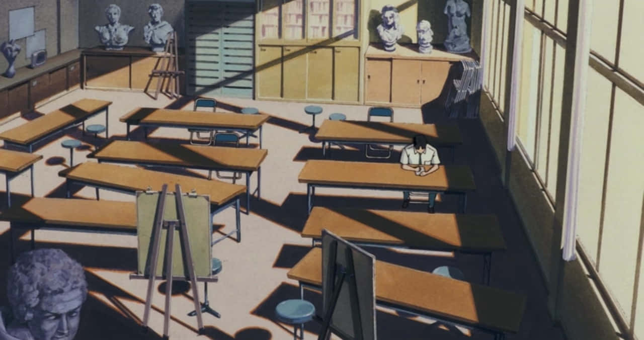 Studio Ghibli, Ocean Waves, art classroom, HD Desktop Wallpaper