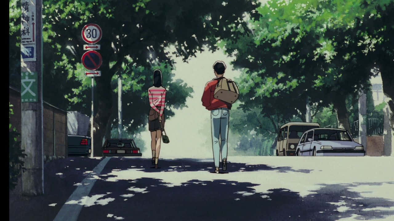 Studio Ghibli, Ocean Waves, anime teens, HD Desktop Wallpaper