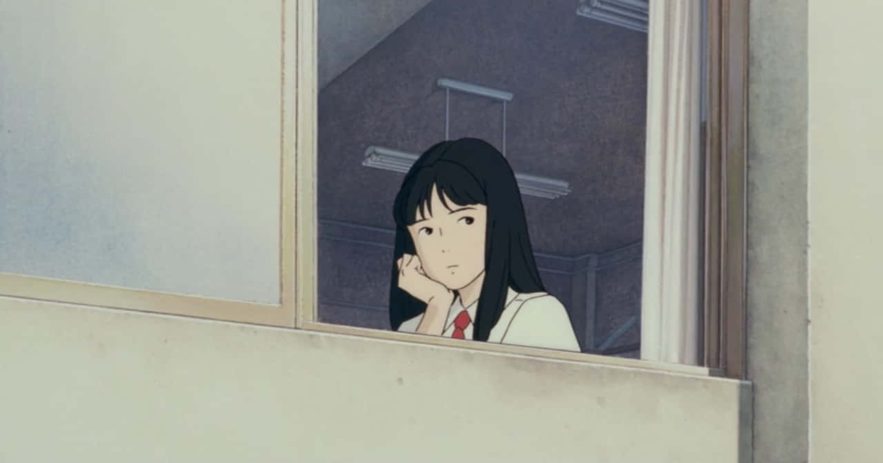 Studio Ghibli, Ocean Waves, school uniform, HD Desktop Wallpaper