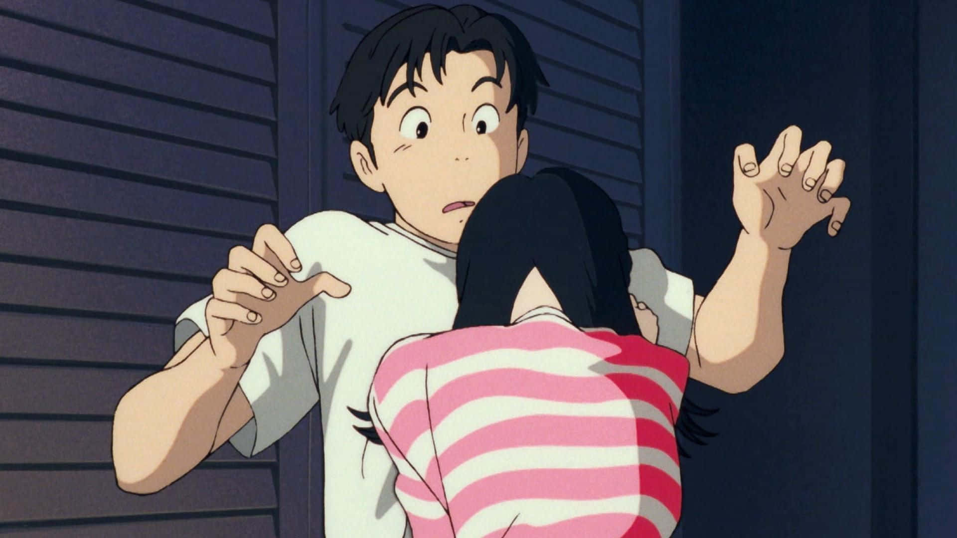 Studio Ghibli, Ocean Waves, anime boy, Full HD Desktop Wallpaper