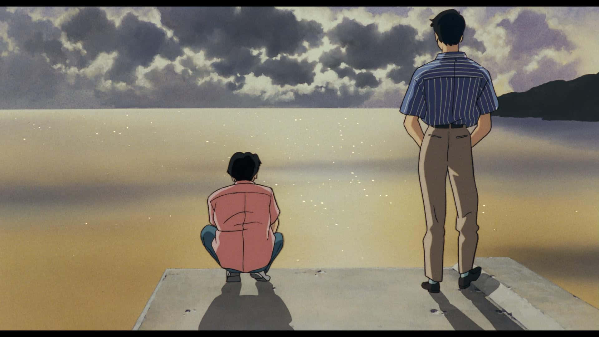 Studio Ghibli, Ocean Waves, vast calm sea, Full HD Desktop Wallpaper