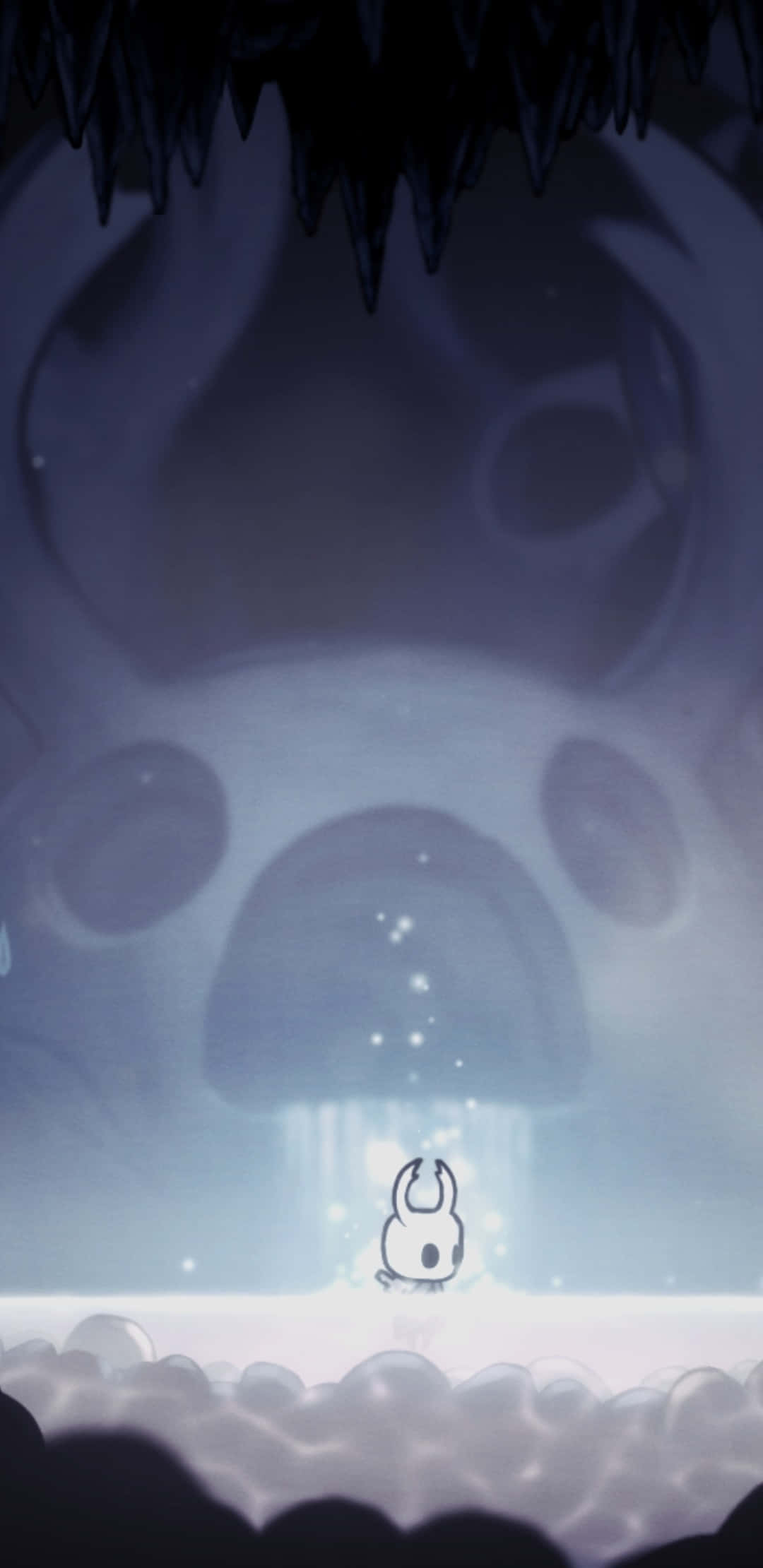 Studio Ghibli, white creature, glowing skull, Full HD Phone Wallpaper