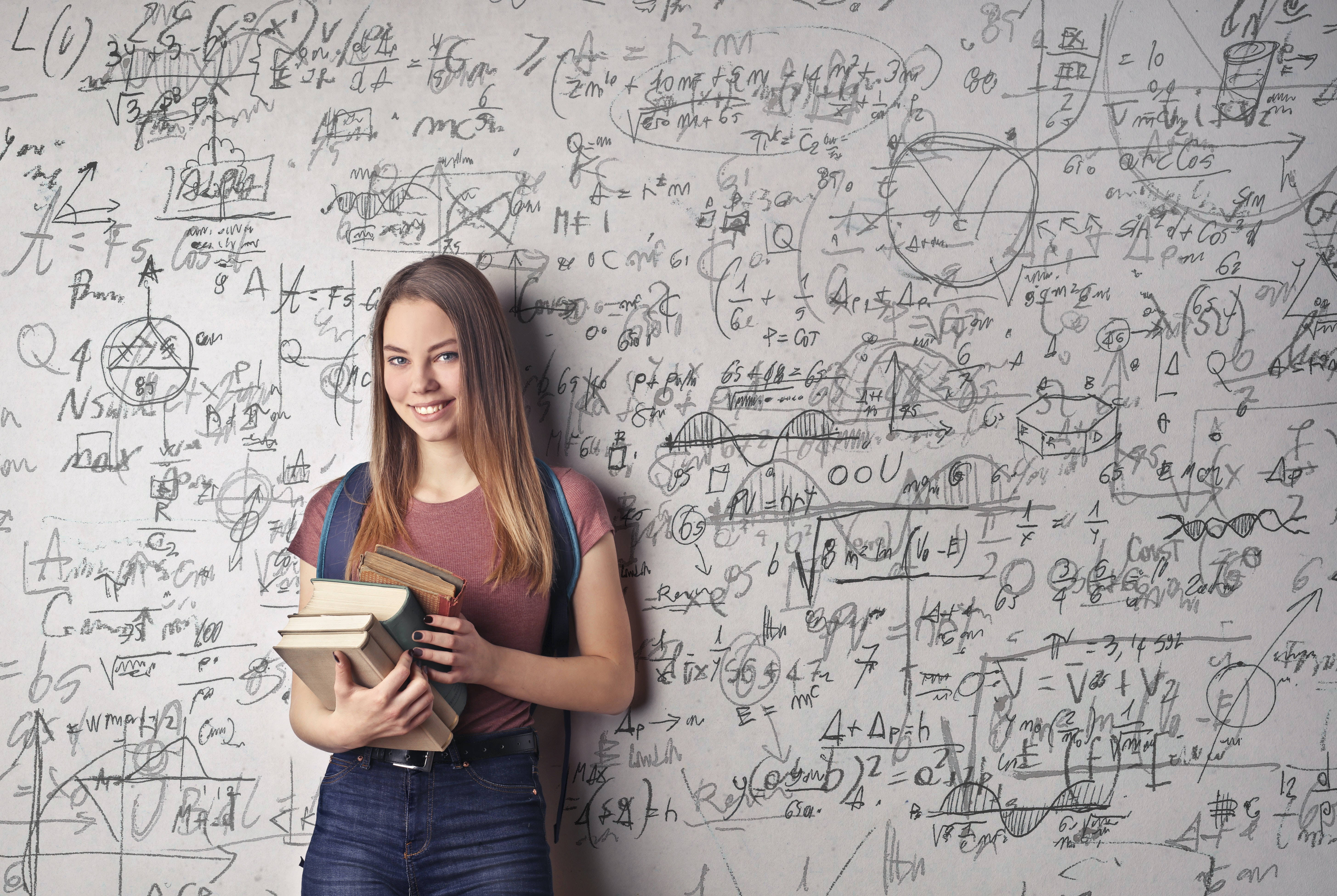 Study Motivation, white board, math equations, 5K Desktop Wallpaper