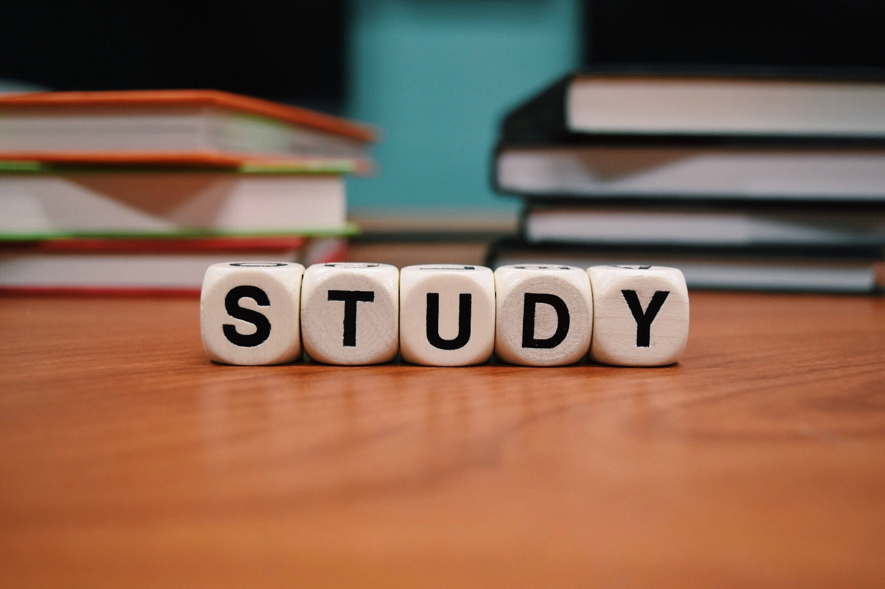 Letter Dice Study, STUDY, wooden cubes, 2K Desktop Wallpaper