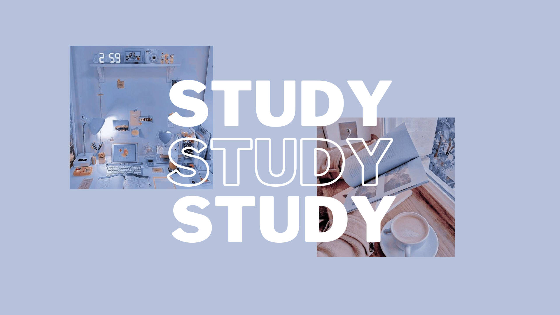 light blue, study, laptop, Full HD Desktop Wallpaper