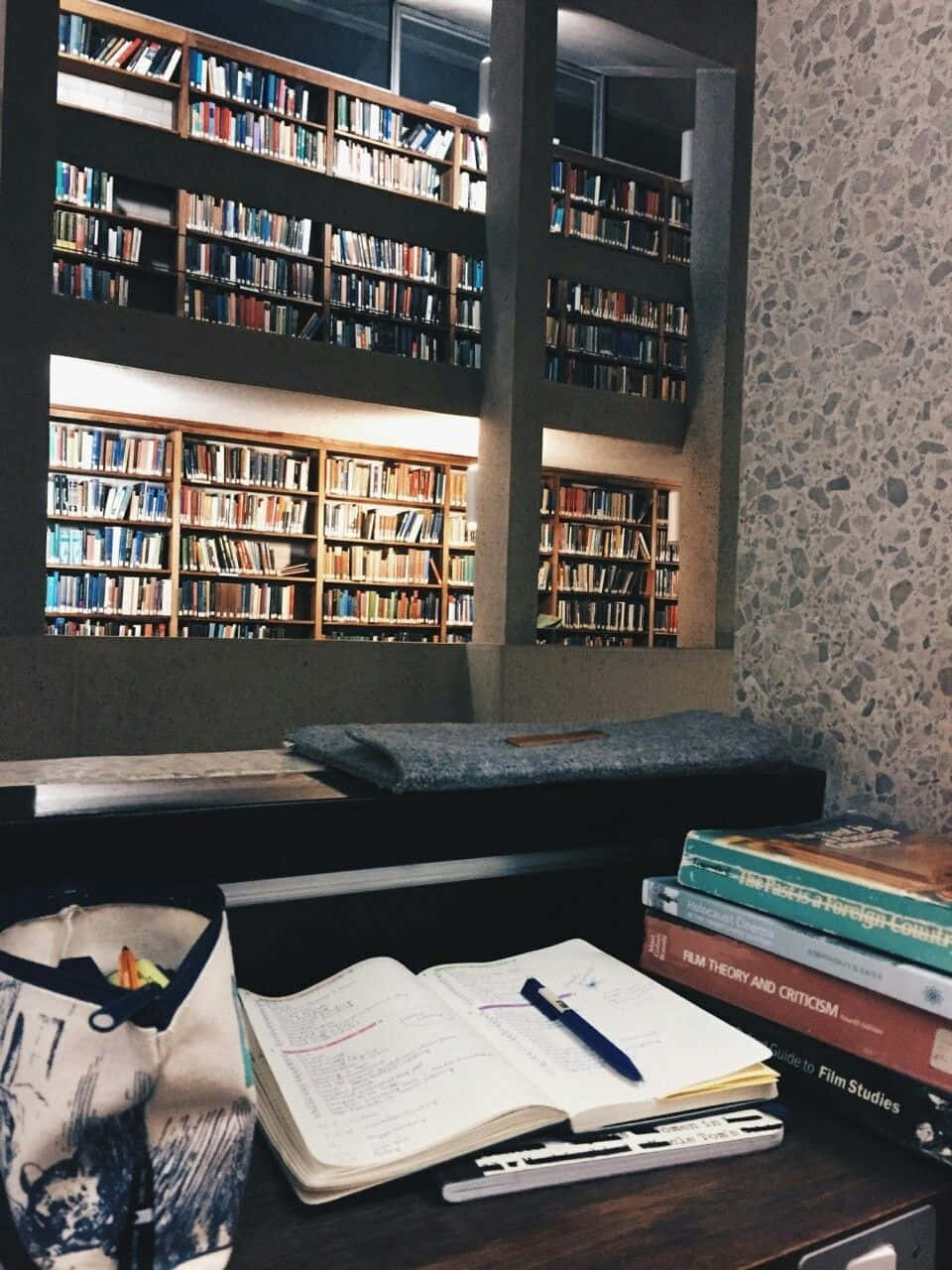 cozy study nook, open notebook, pen, HD Phone Wallpaper