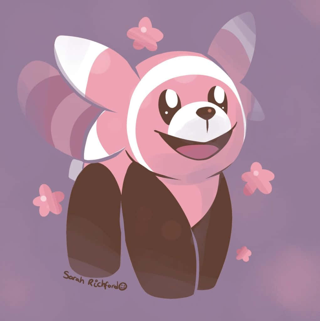 Stufful, pink, brown, SD Phone Wallpaper