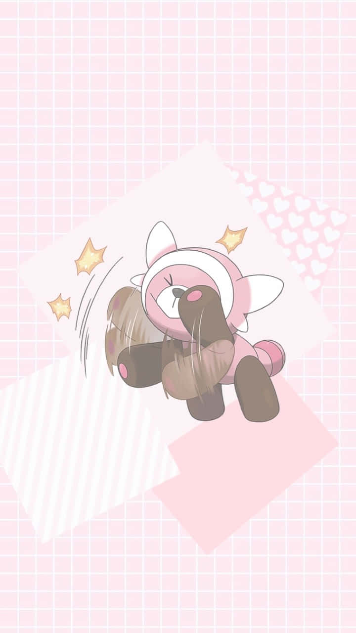 Stufful, pink fox character, hoodie, HD Phone Wallpaper