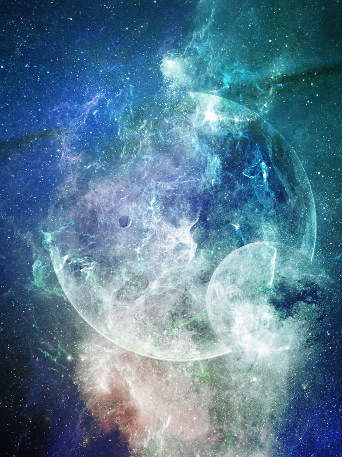 galaxy, nebulae, planets, HD Phone Wallpaper