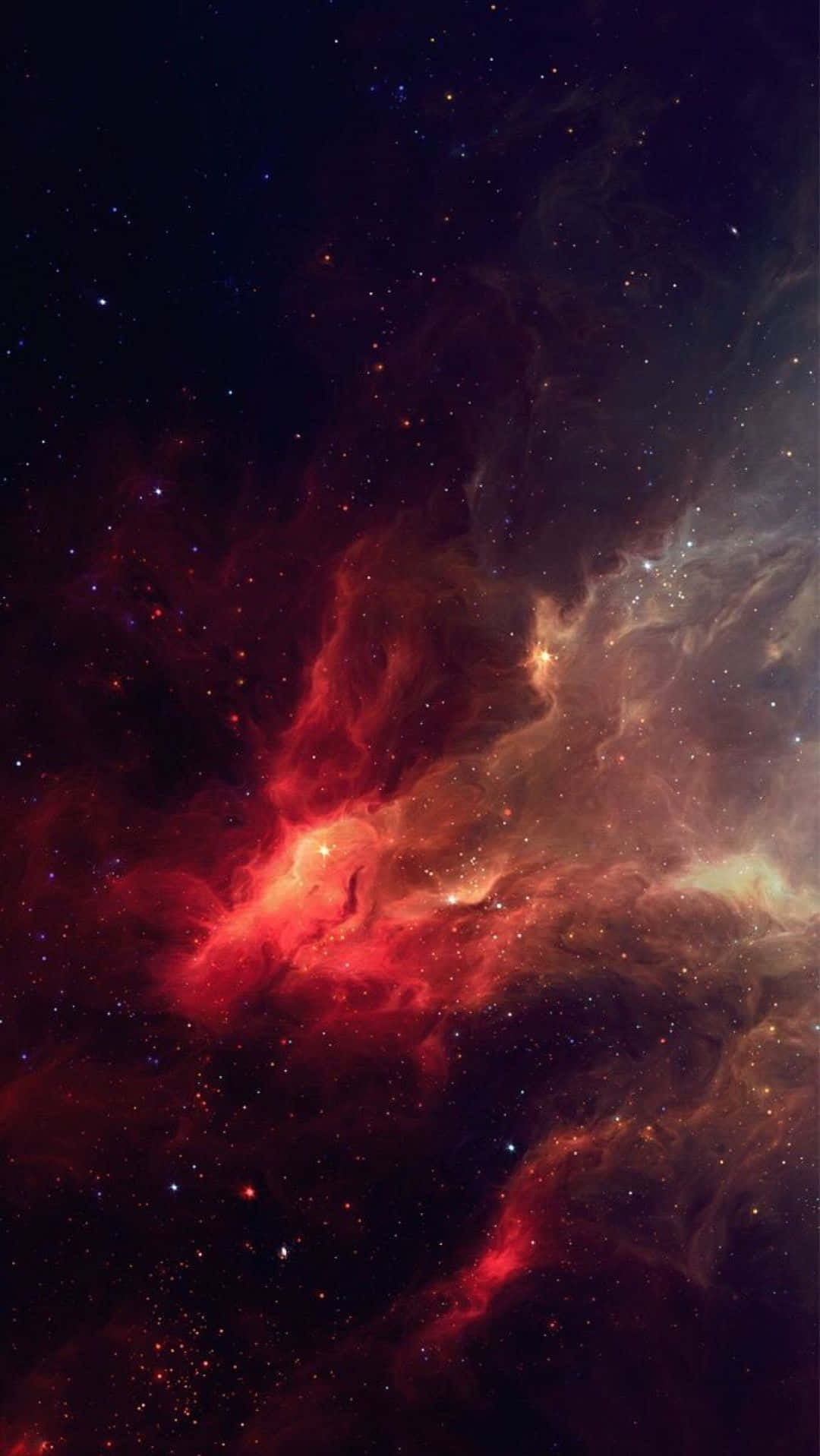 Stunning, red galaxy, vibrant red, HD Phone Wallpaper