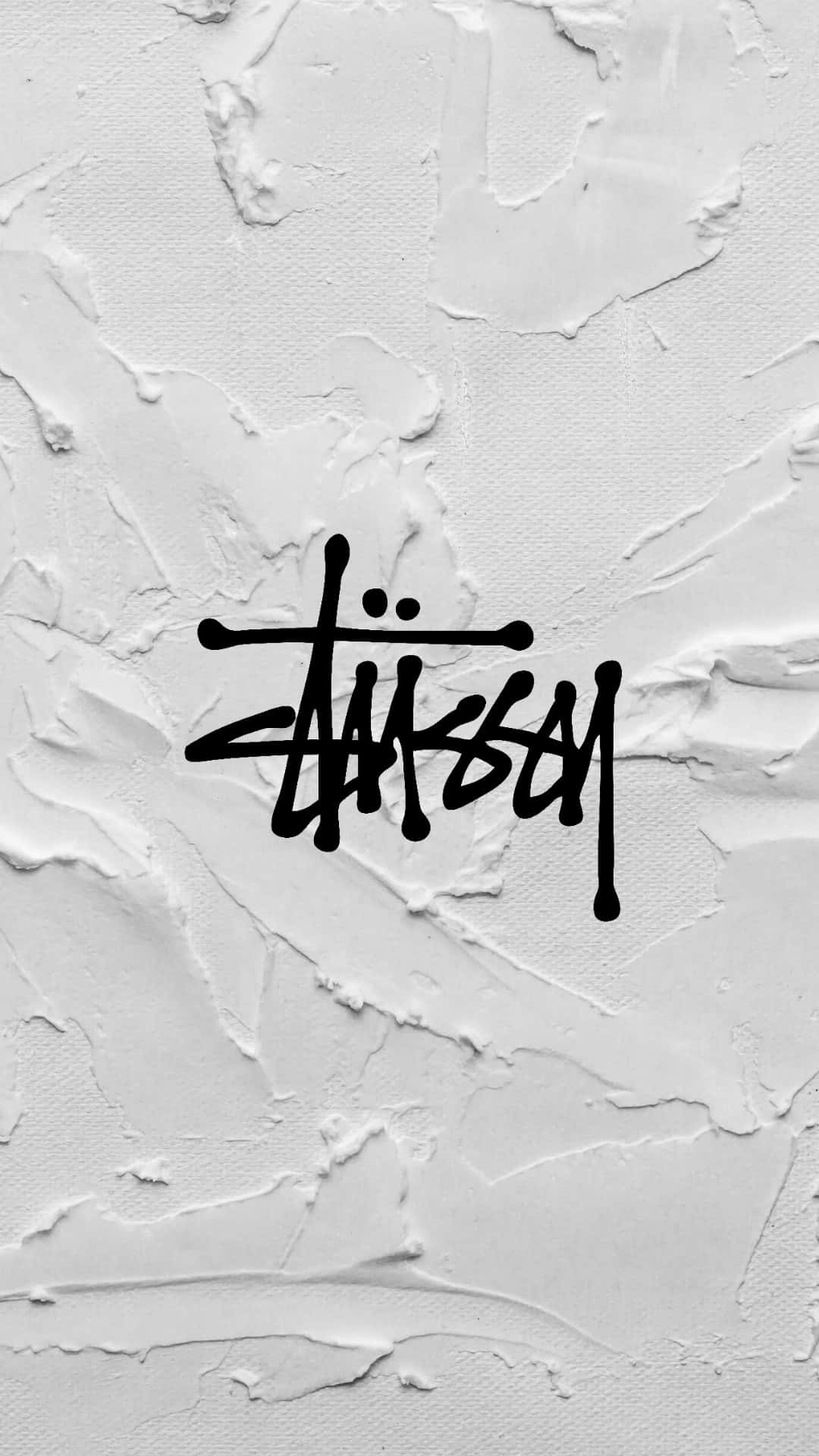 Stussy, black Stussy logo, graffiti style, Full HD Phone Wallpaper