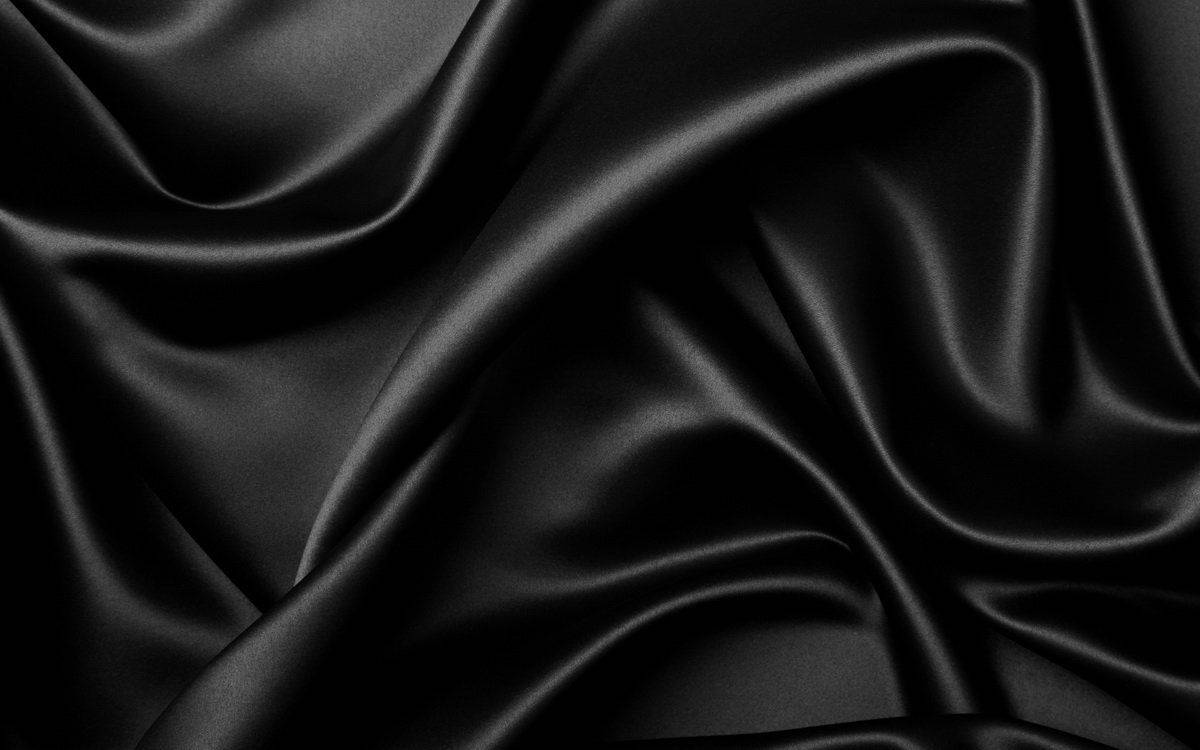 Stylish Black, crumpled leather, black satin fabric, SD Desktop Wallpaper