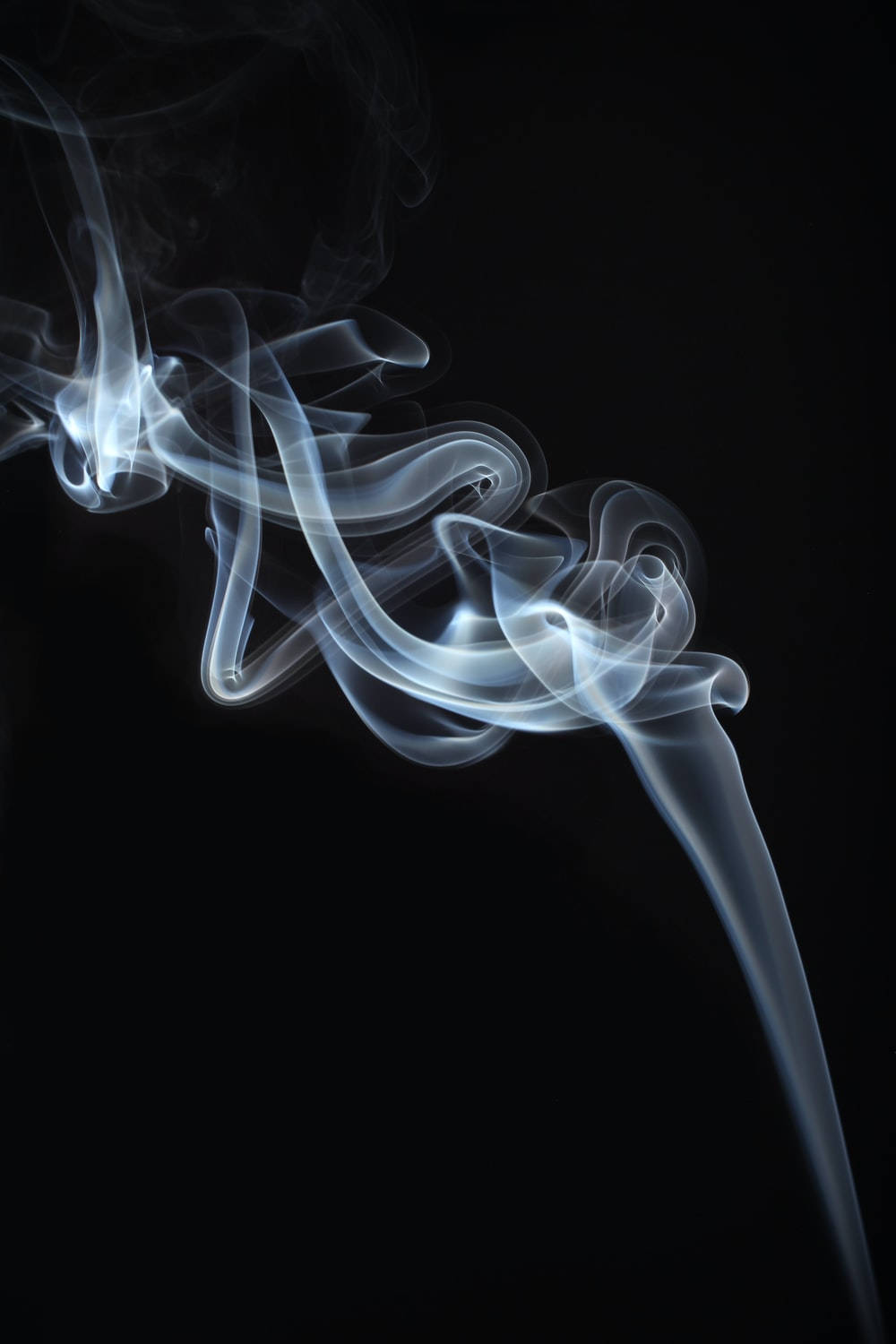 Stylish Black, white smoke, blue-white smoke, HD Phone Wallpaper