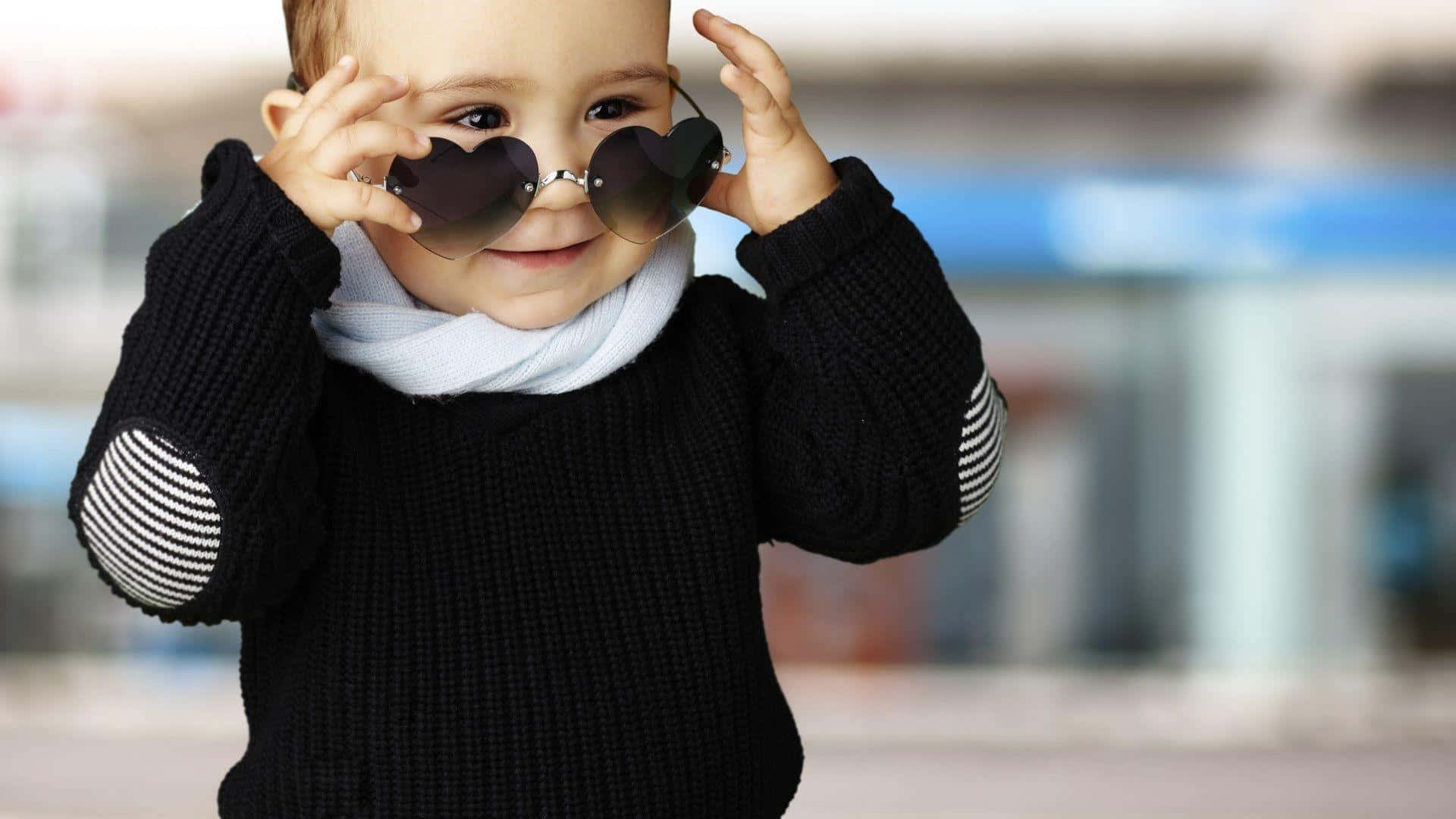 Stylish Boy, heart sunglasses, black sweater, Full HD Desktop Wallpaper