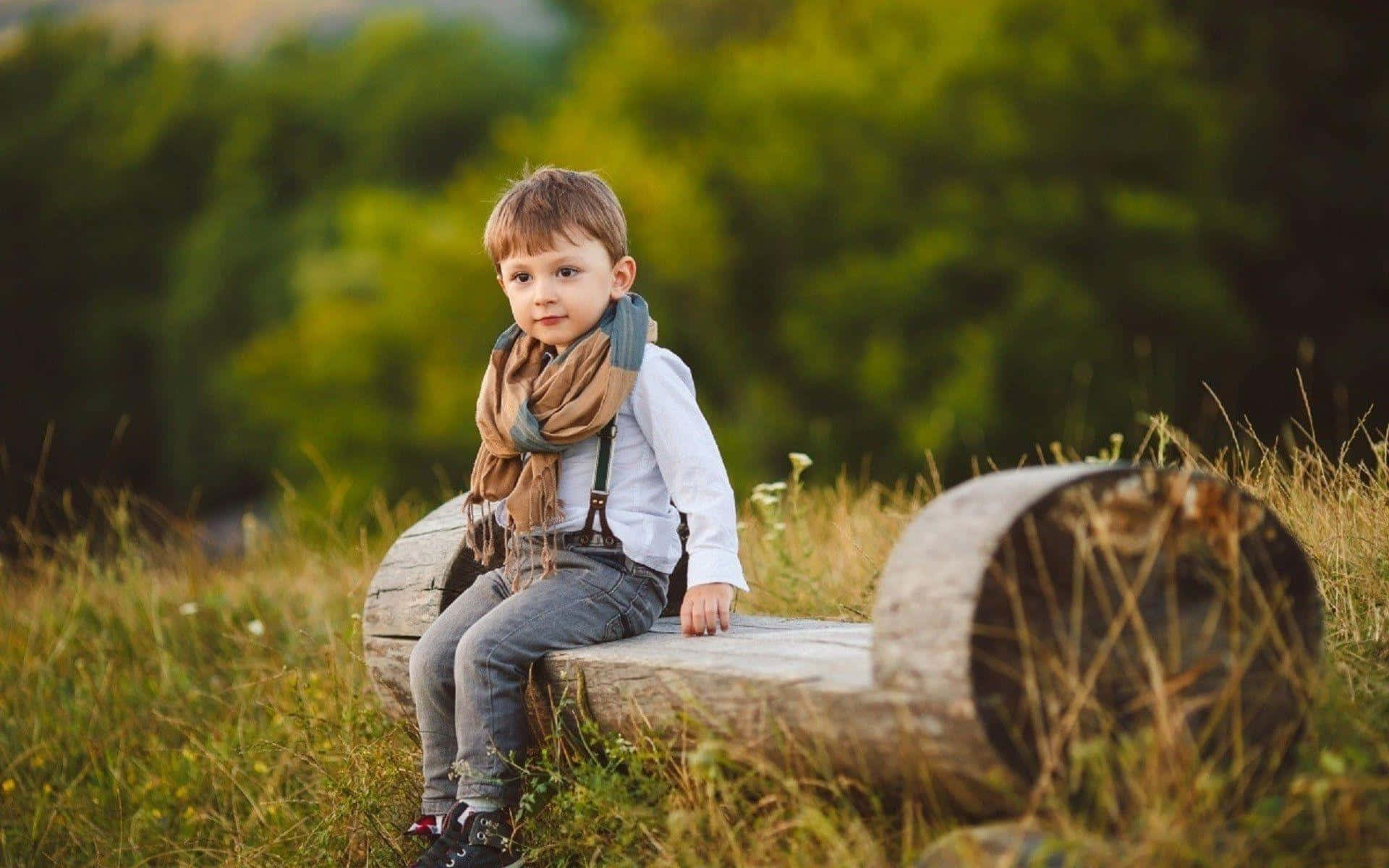 Stylish Boy, scarf, suspenders, Full HD Desktop Wallpaper