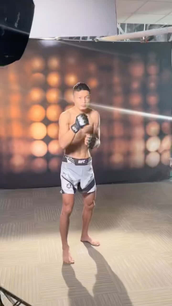 Su Mudaerji, UFC shorts, gloves, HD Phone Wallpaper