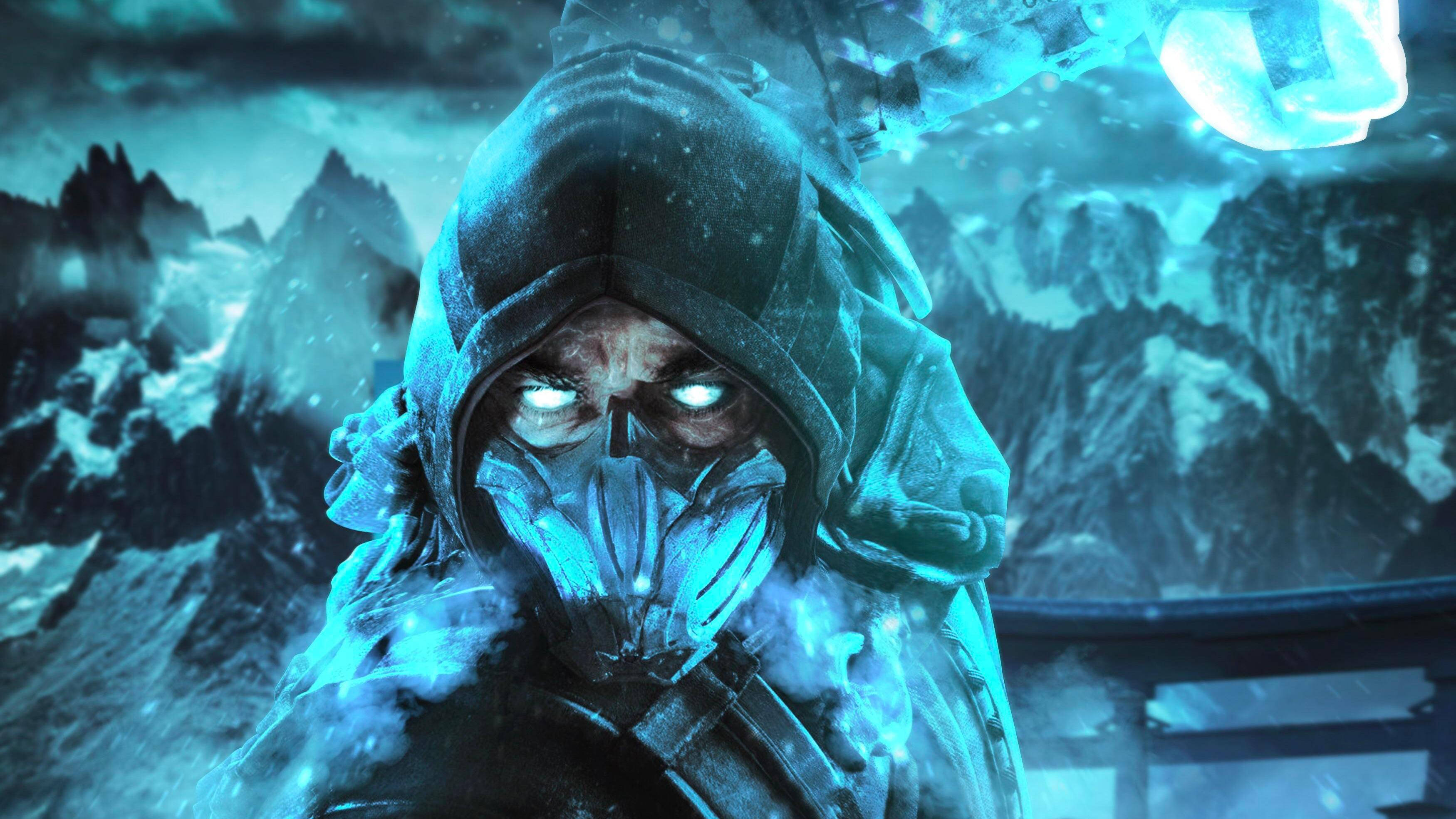 Sub-Zero, snow mountain, stormy sky, 2K Desktop Wallpaper