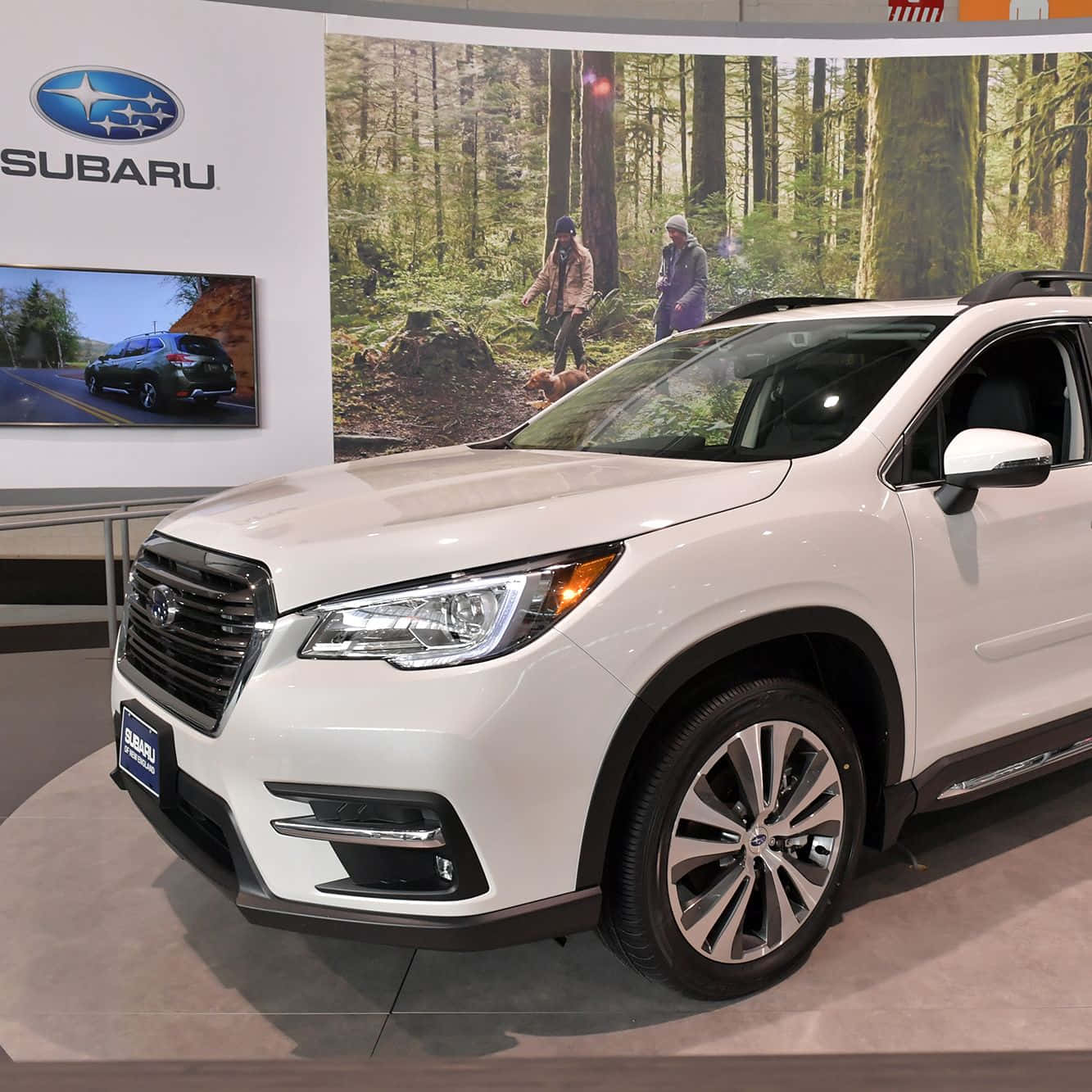 Subaru Ascent, white, mountainous landscape, HD Desktop Wallpaper