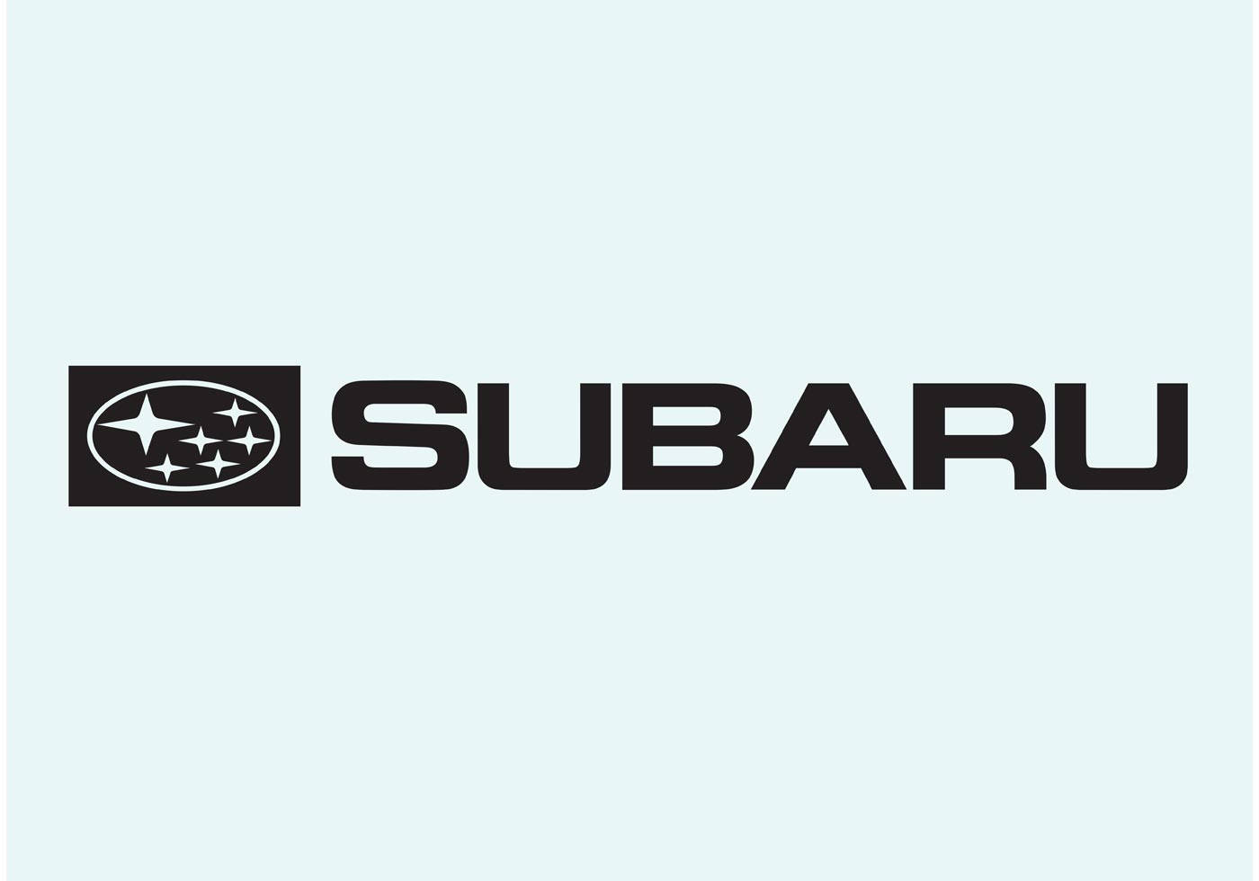Subaru Logo, star emblem, bold text, HD Desktop Wallpaper