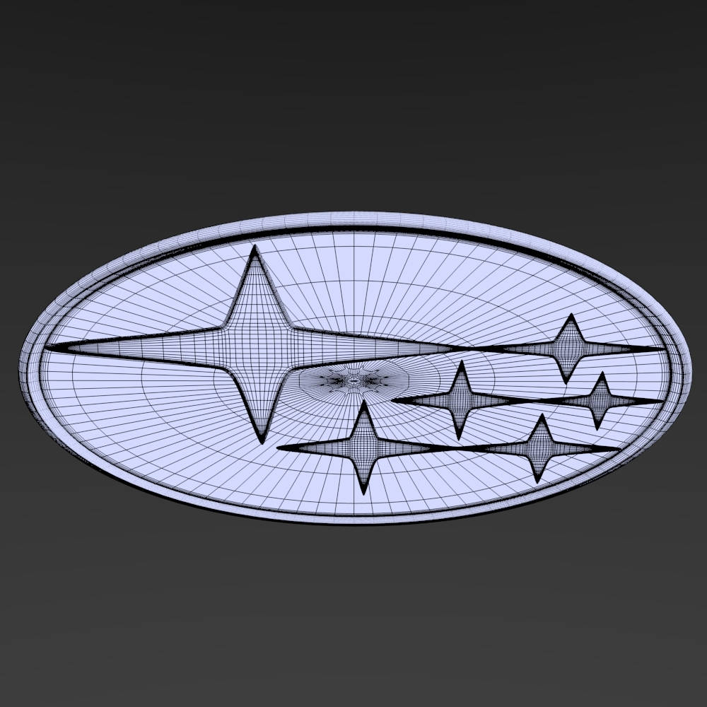 Subaru Logo, globe design, wireframe 3d-render, SD Desktop Wallpaper