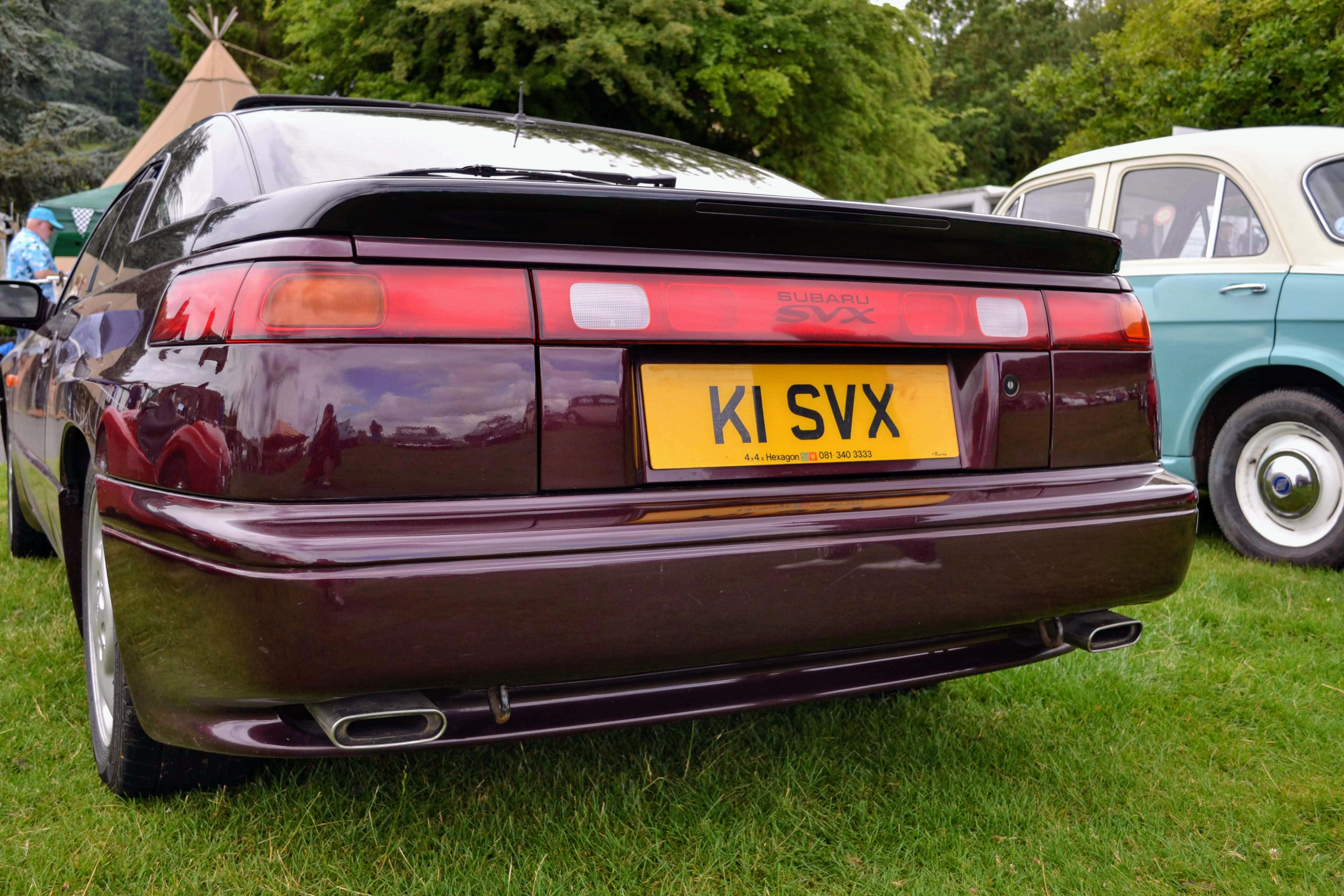 Subaru SVX, maroon, shiny, 4K Desktop Wallpaper