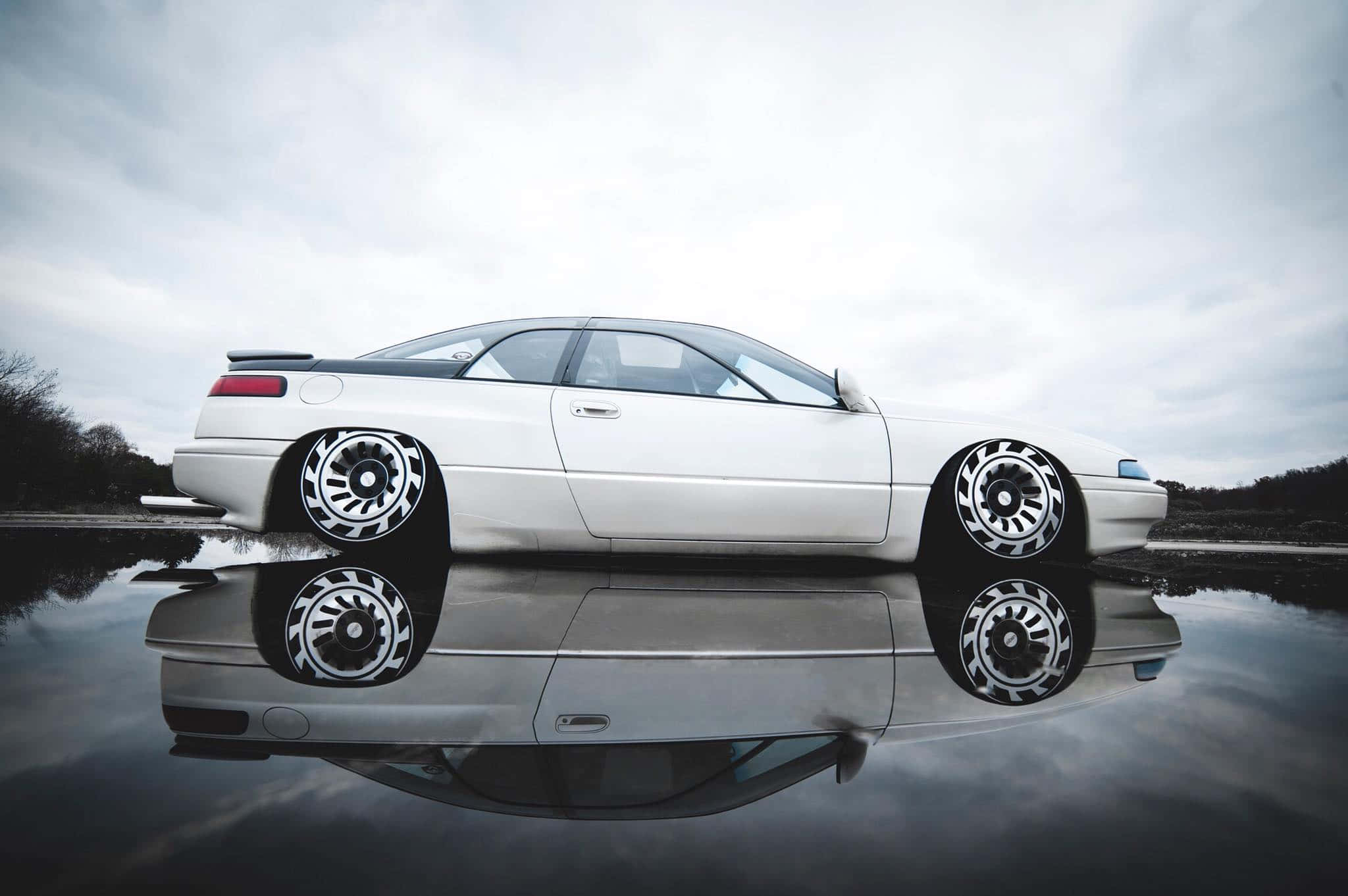 Subaru SVX, white, custom wheels, Full HD Desktop Wallpaper