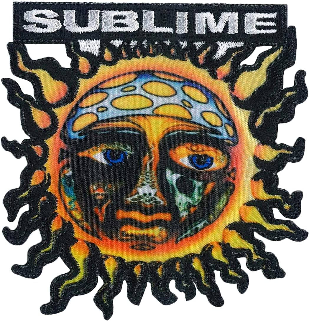 40 oz to freedom, Sublime, sun with a face half skull half flesh, SD Phone Wallpaper