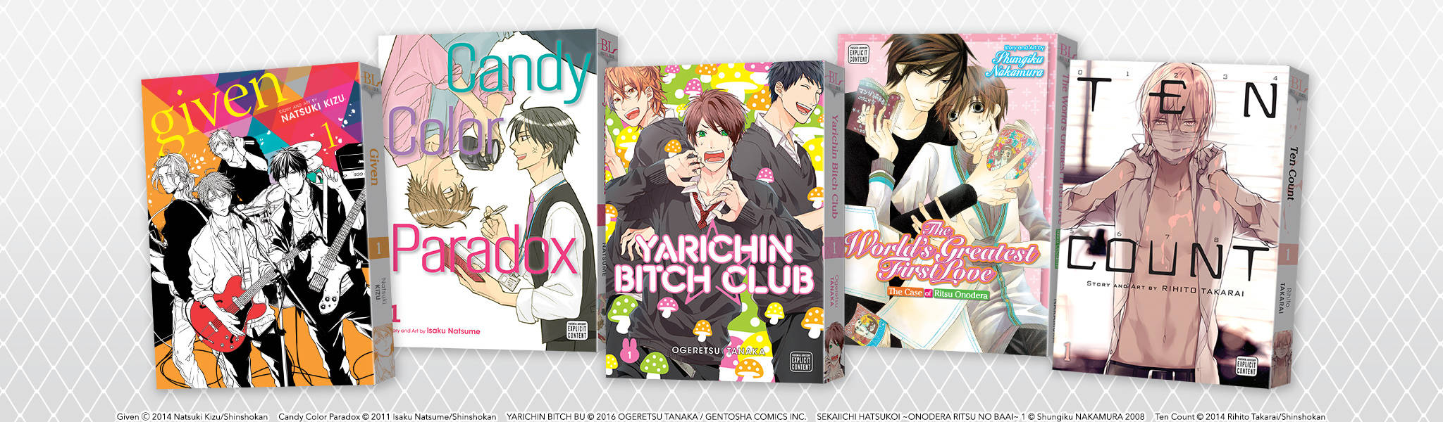 SubLime, manga, five colorful manga volumes, Full HD Desktop Wallpaper