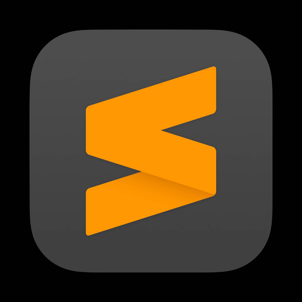 Sublime Text, orange, 3D effect, SD Desktop Wallpaper