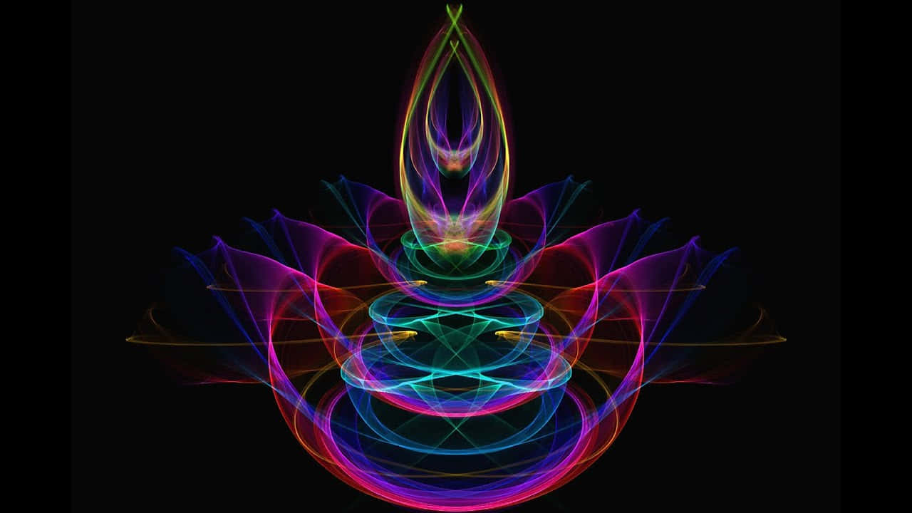 feng shui plant, subliminal energy, neon hues, HD Desktop Wallpaper