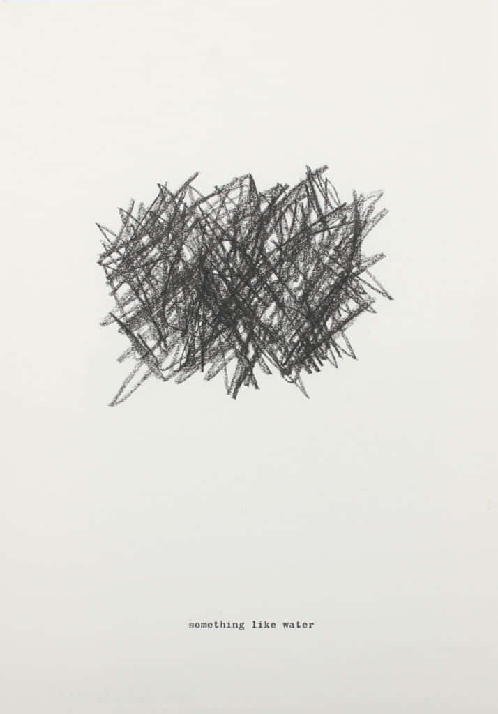 Subliminal, black scribbles, off-white paper, SD Phone Wallpaper