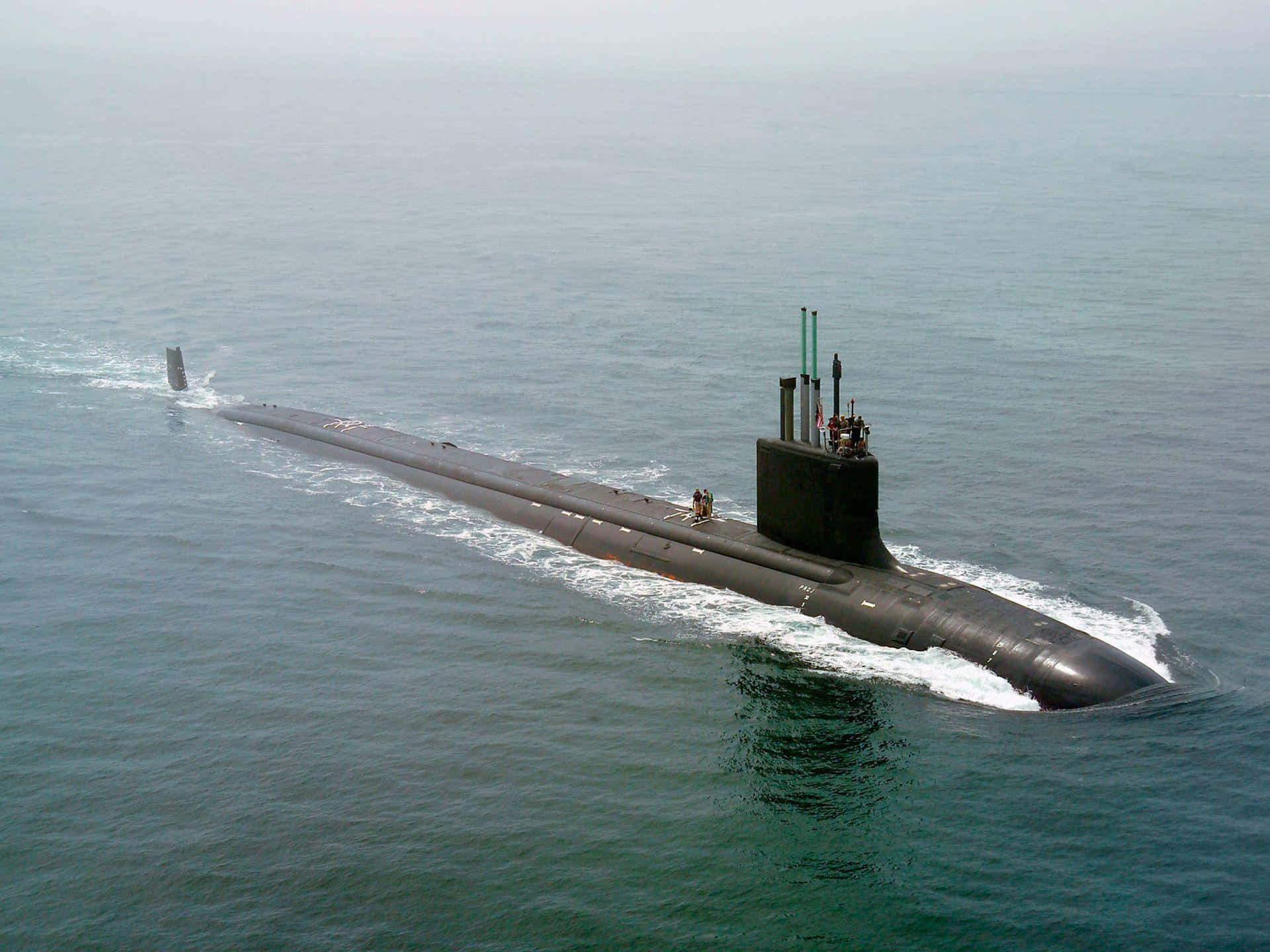 submarine, deep blue sea, calm blue-green ocean waters, Full HD Desktop Wallpaper