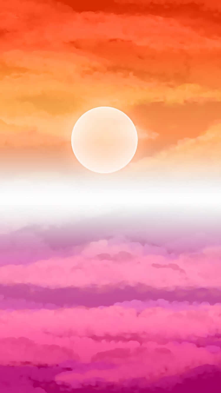 lesbian pride, sunset, fiery orange, HD Phone Wallpaper