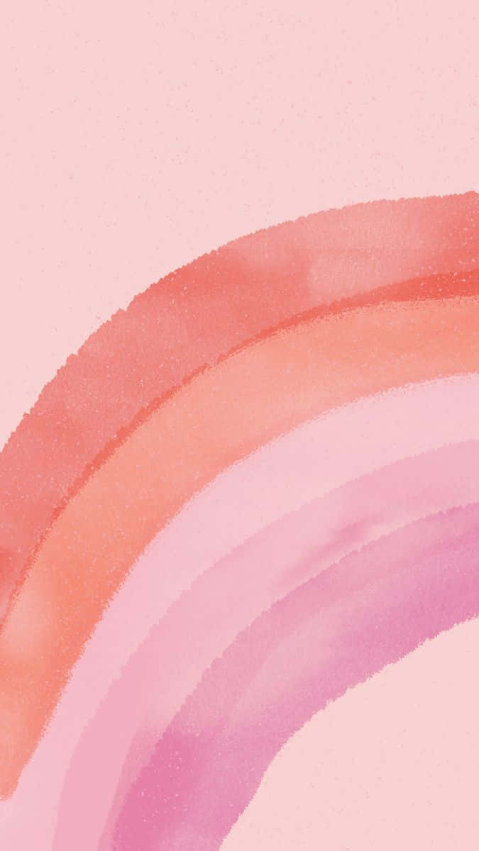 Subtle Lesbian Pride Rainbow, coral pink, peach, SD Phone Wallpaper