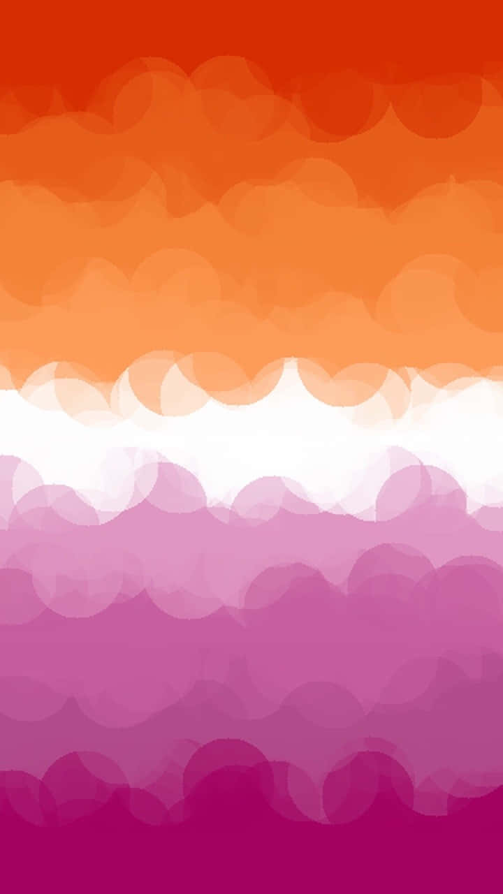 lesbian pride, orange, pink, HD Phone Wallpaper