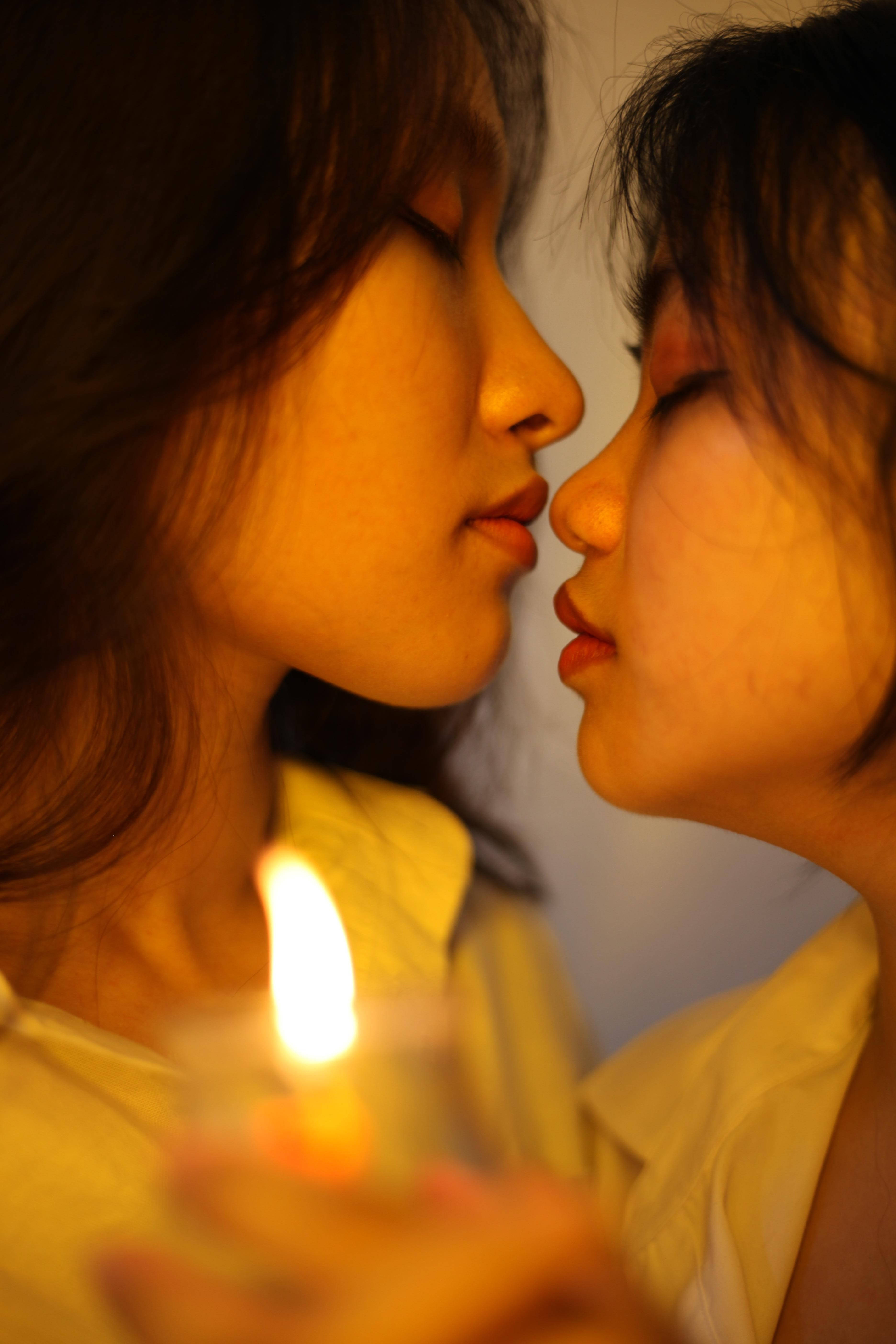 candlelight, profile, intimacy, 5K Phone Wallpaper