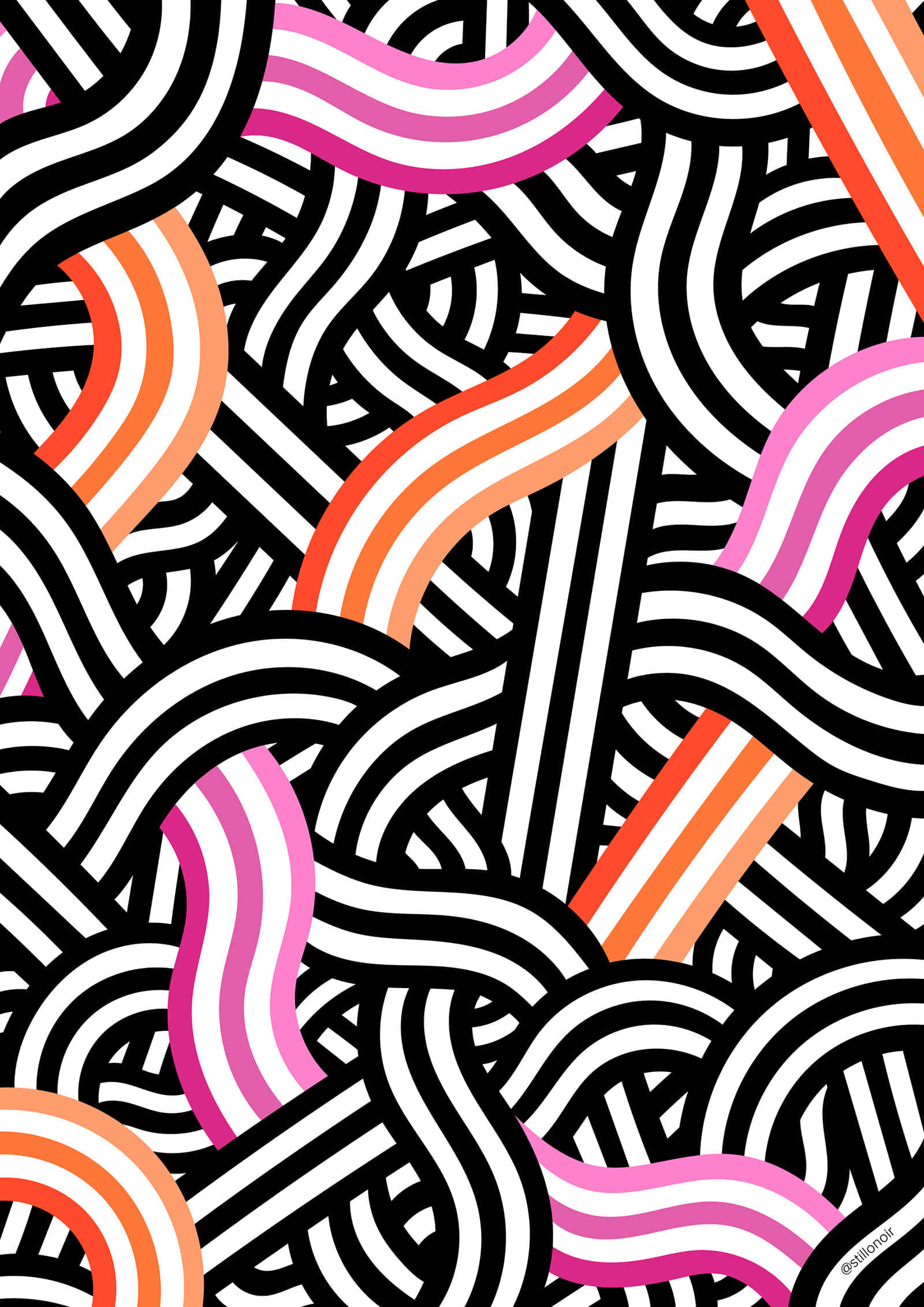 lesbian pride, pink, orange, Full HD Phone Wallpaper