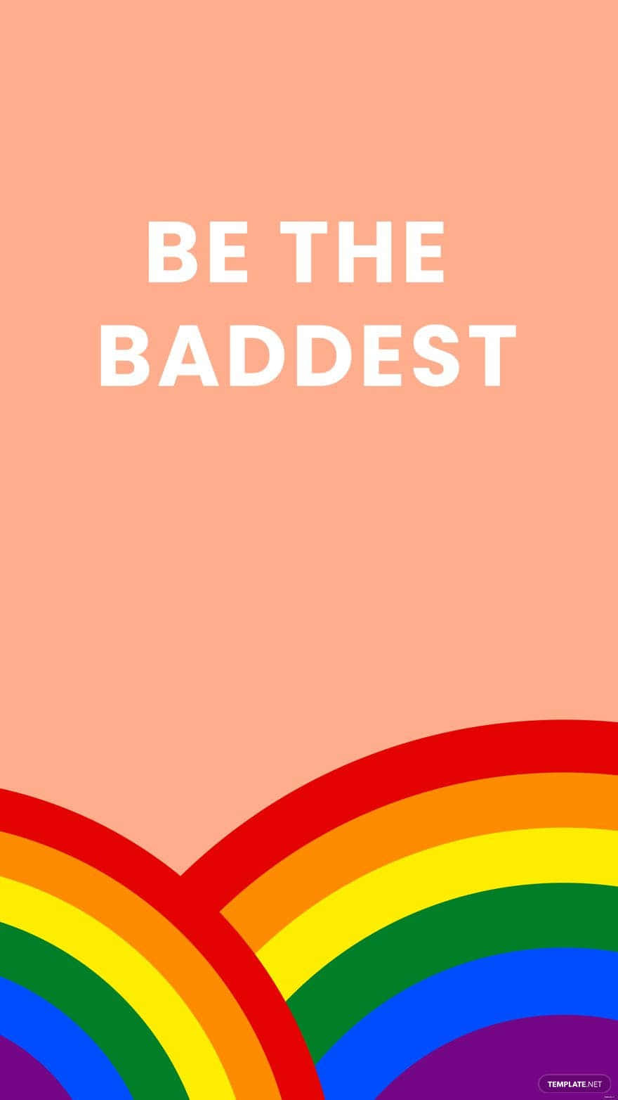 aesthetic lgbt rainbow, soft peach background, colorful rainbows, HD Phone Wallpaper