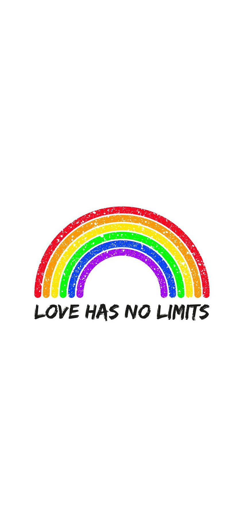 rainbow, glittery texture, love has no limits, HD Phone Wallpaper